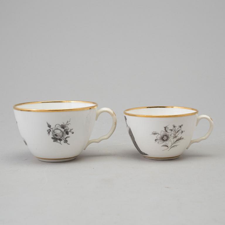 A northern european empire part coffee and dinner service, early 19th century (7 pc).