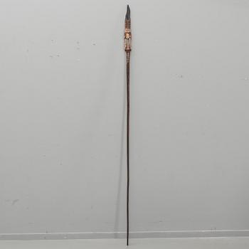 SPEAR WITH OBSIDIAN HEAD.