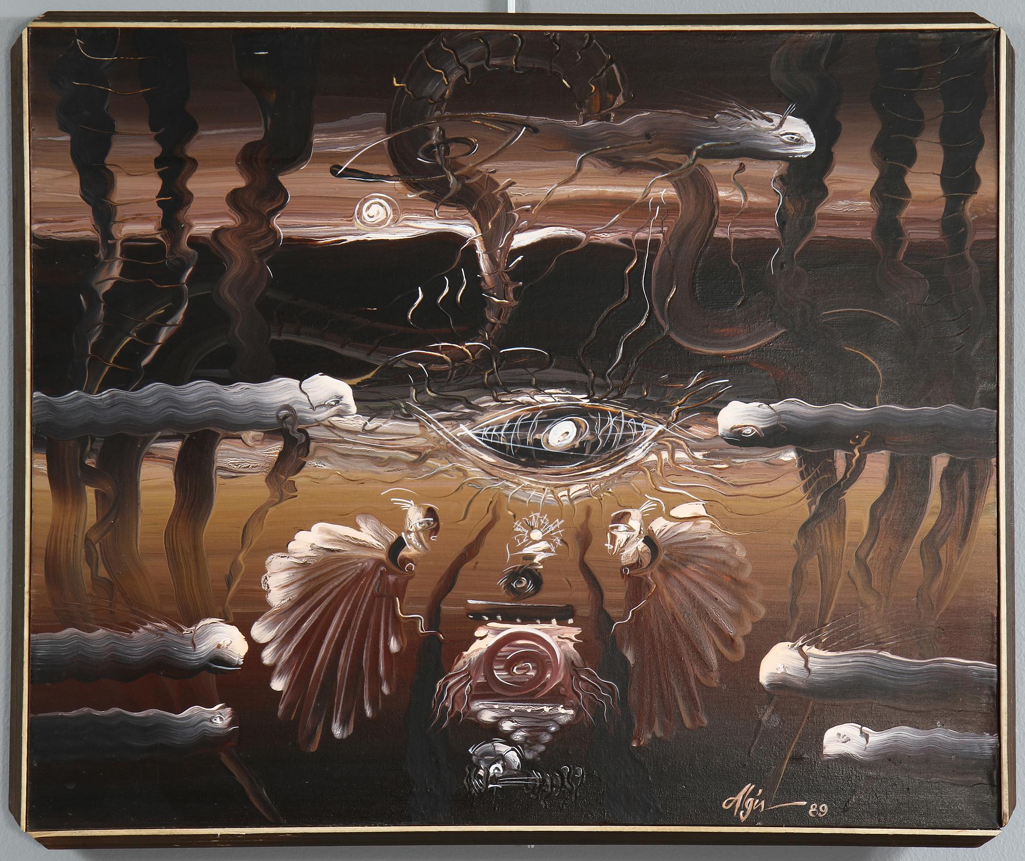 ALGIMANTAS RAMANAUSKAS, olja på duk, 3 st, sign.