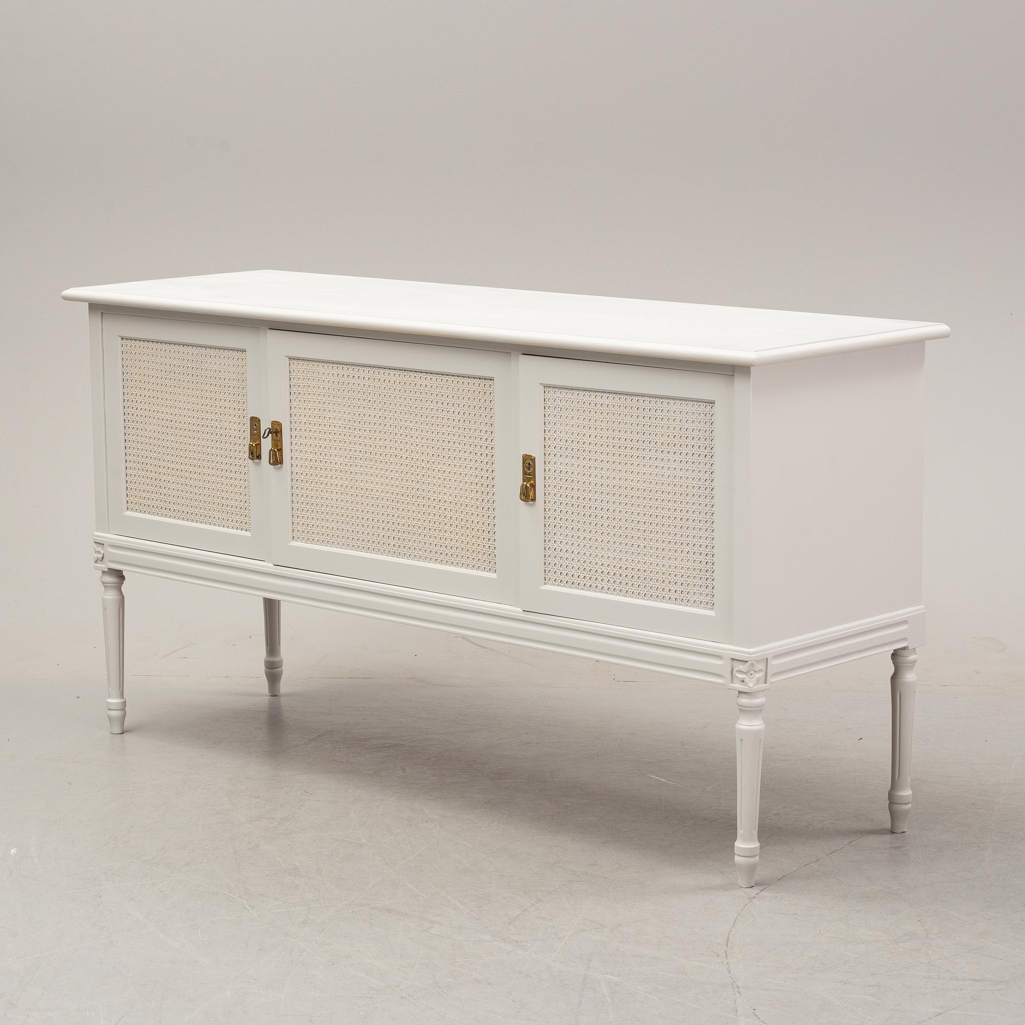 A painted Gustavian style sideboard, second half of the 20th Century.