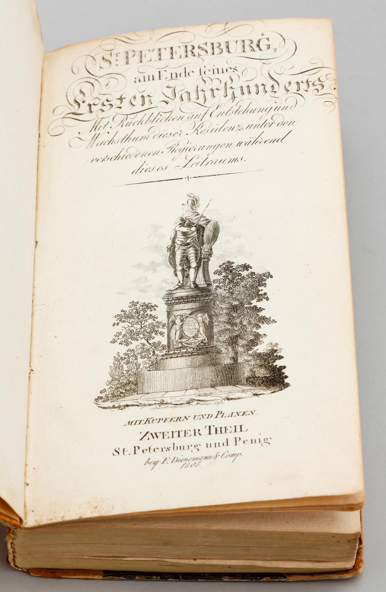 BOK, St Petersburg am ende seines ersten jahrhunderts...", H. von Reimers, zweiter theil, St Petersburg und Penig 1805.