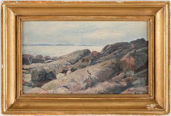 KNUT JANSON, olja på duk, sign.