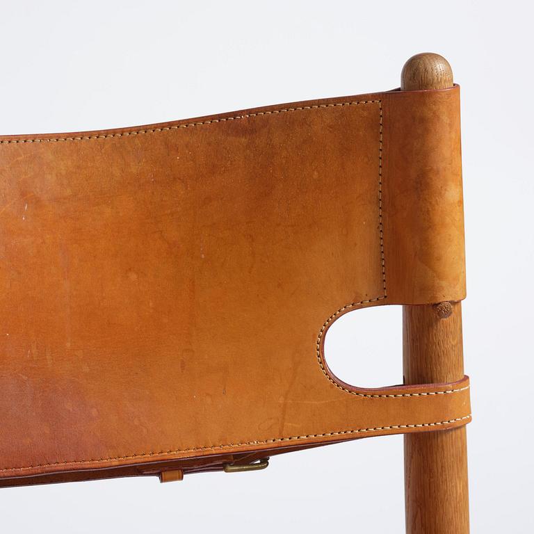 Børge Mogensen, a set of eight "Jagtspisestol"/"Spanish Dining" chairs model 3237 & 3238, Fredericia Stolefabrik, Denmark.