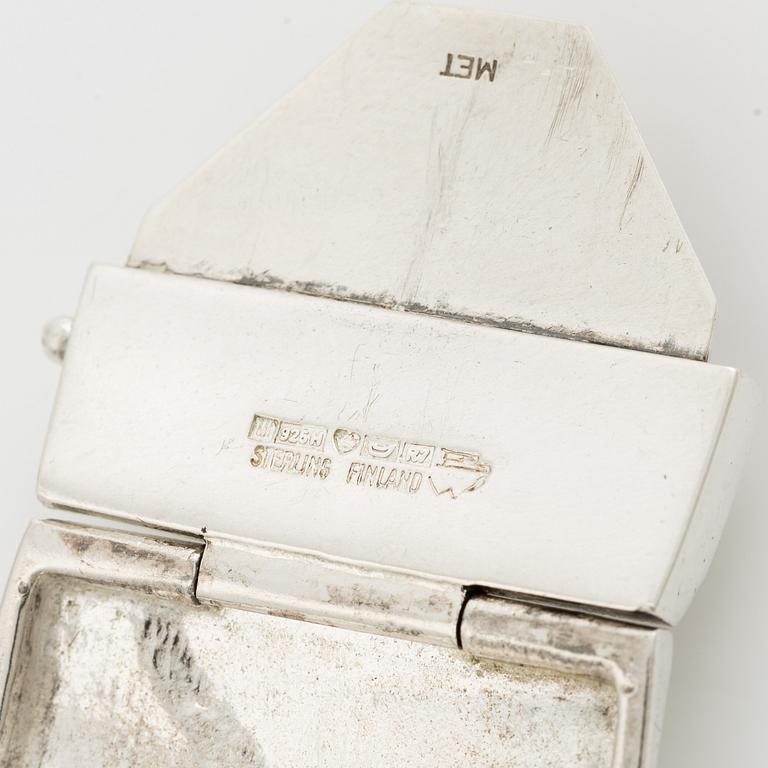 Björn Weckström, bracelet, "Moon Bridge", silver. Lapponia, Helsinki 1970.