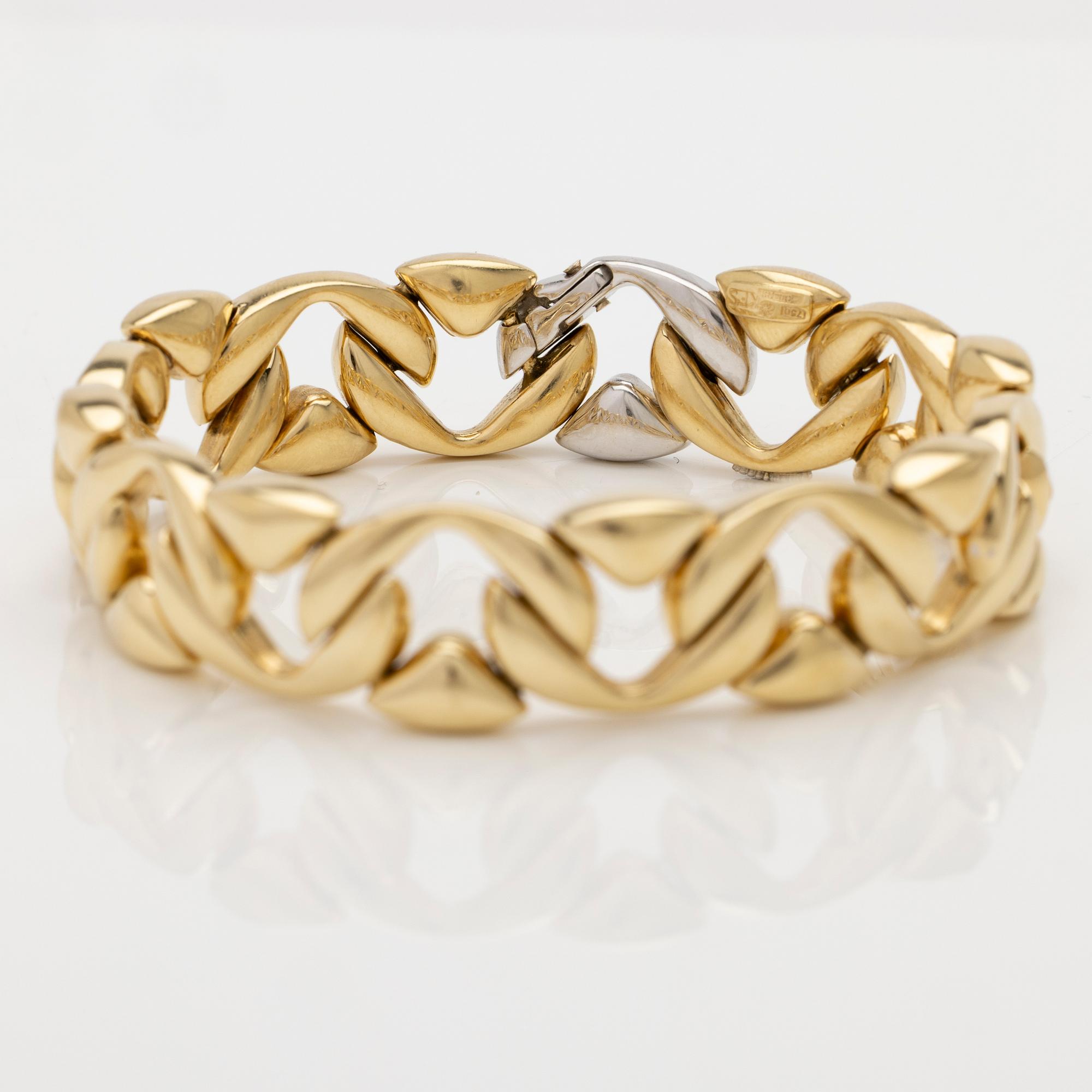 Armband 18K guld med diamanter, Chiampesan, Italien.