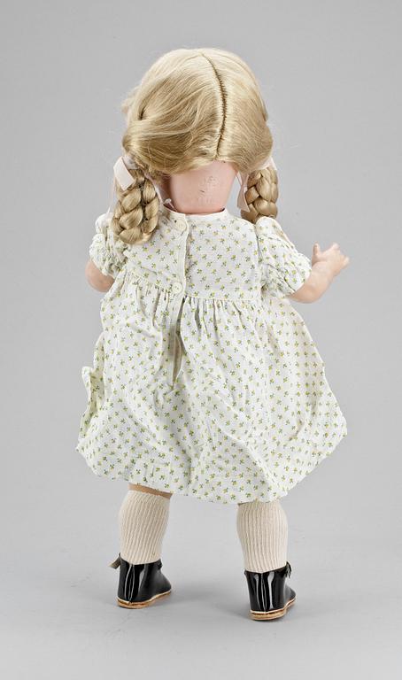 PORSLINSDOCKA samt CELLULOIDDOCKA, Tyskland, 1900-talets första hälft. Heubach Köppelsdorf samt Kämmer & Reinhardt.