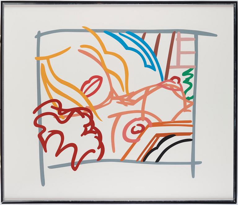 Tom Wesselmann, "Bedroom blonde doodle with photo".