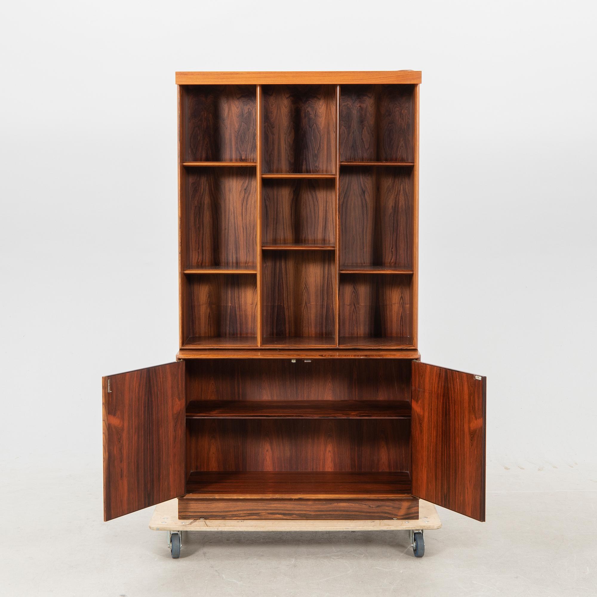 A Dyrlund-Smith four section jacaranda book case Denmark 1960/70s.