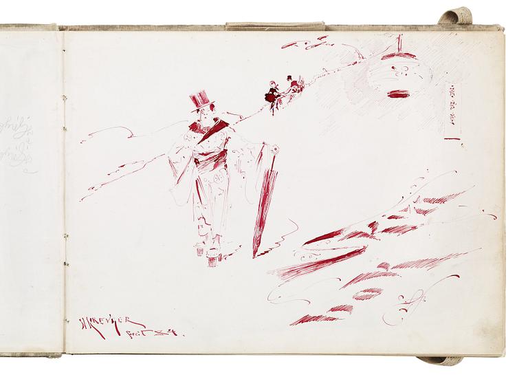 Nils Kreuger, "Skizzbok" (Sketch book).