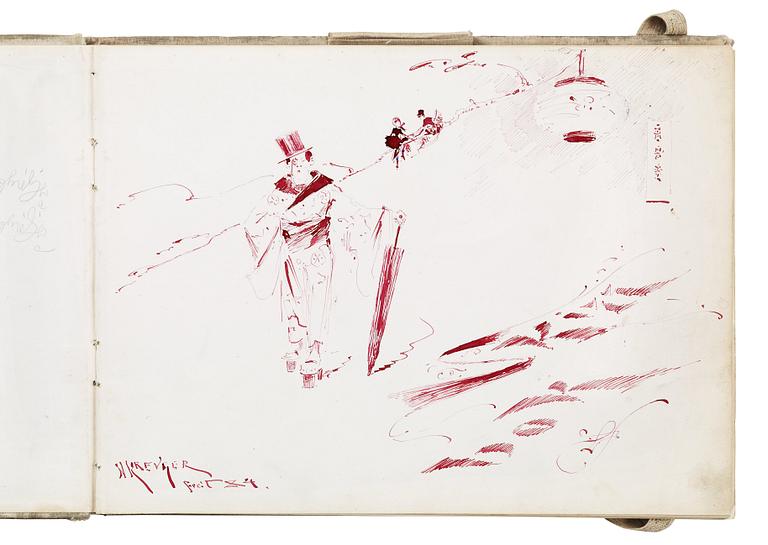 Nils Kreuger, "Skizzbok" (Sketch book).