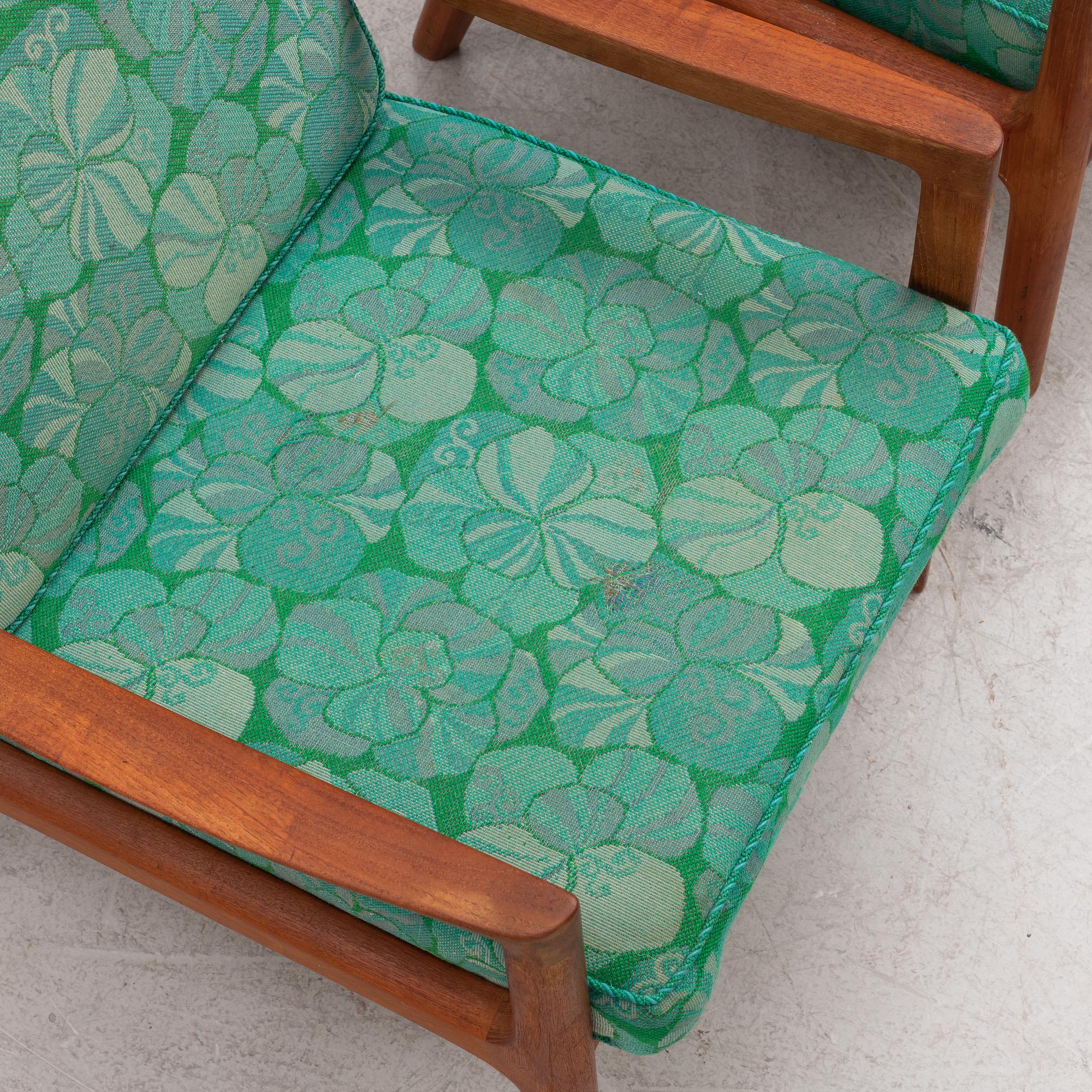 Ole Wanscher, fåtöljer ett par "Senator", France & Son, Danmark, 1960/70-tal.