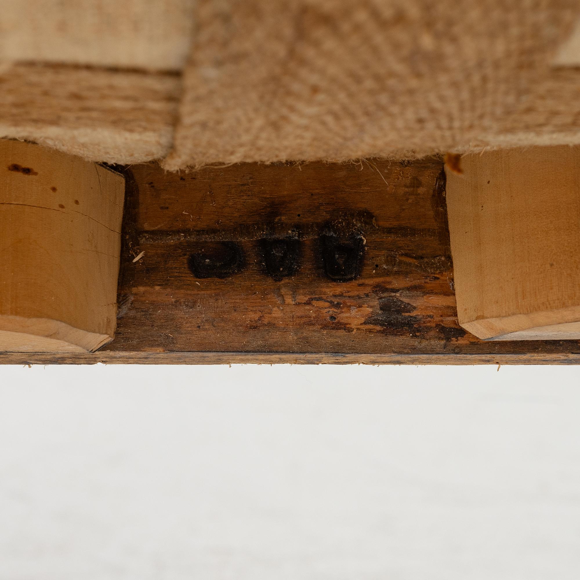 A pair of Swedish rococo chairs, Stockholm, later part 18th century.