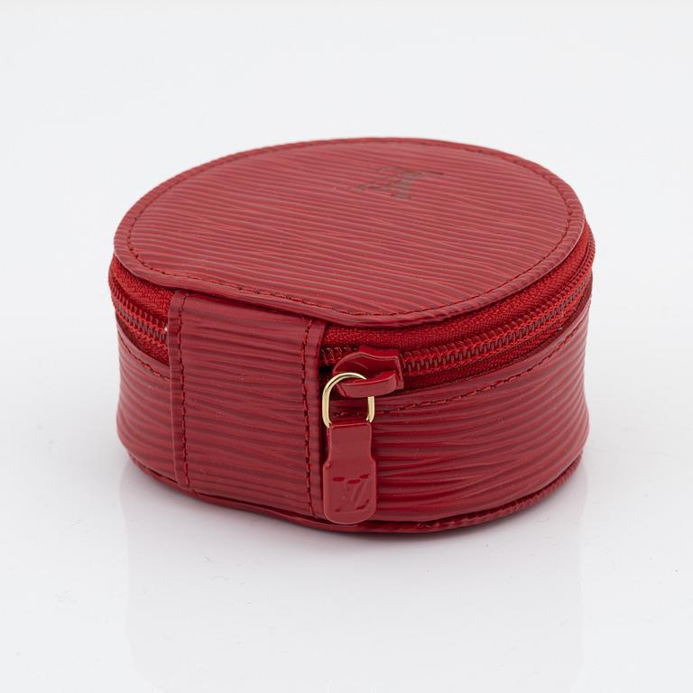 Louis Vuitton, a red epi leather 'Ecrin Bijoux Jewelry case', 2003.