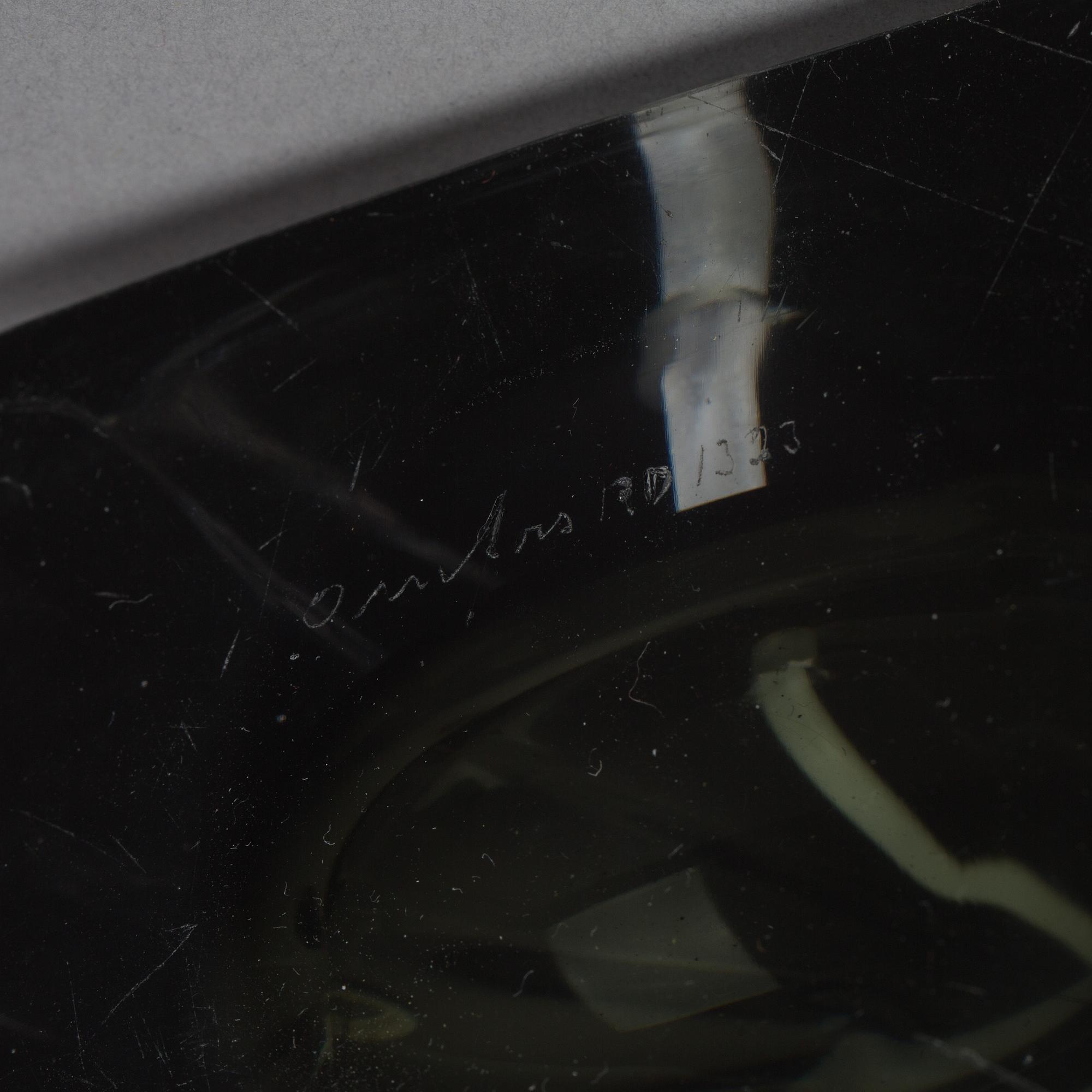 CARL FAGERLUND, a glass table lamp.