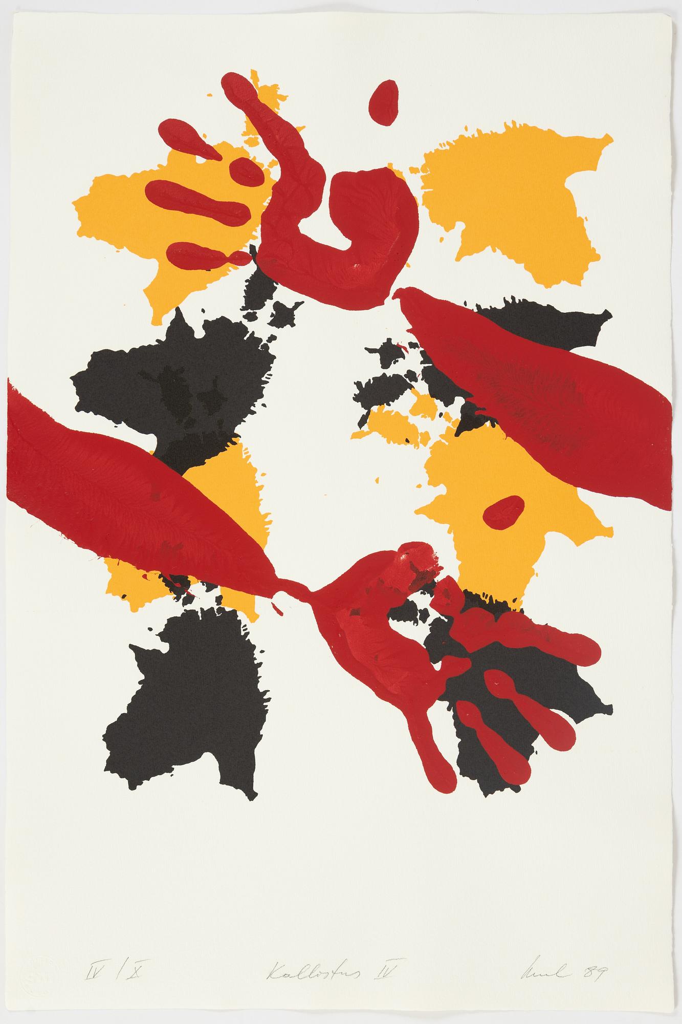 Raul Meel, portfolio with 6 silkscreen in colours, 1989, signed IV/X.
