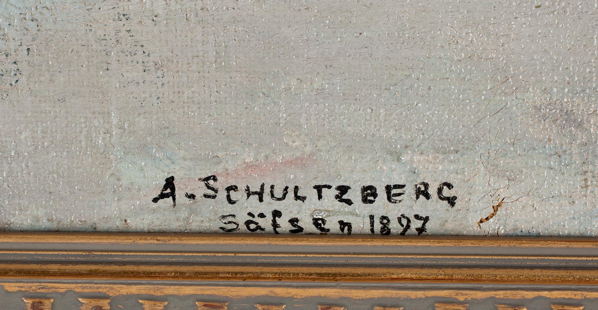 ANSHELM SCHULTZBERG, olja på duk, sign. o dat. 1897.