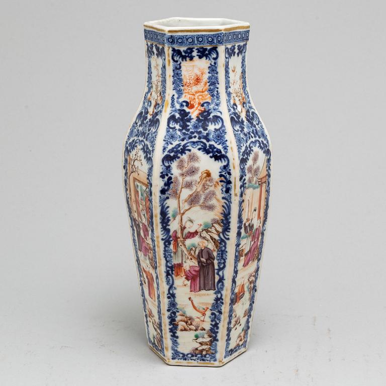 A famille rose vase, Qing dynasty, Qianlong (1736-95).