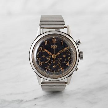 28. HEUER, chronograph, "Gilt".