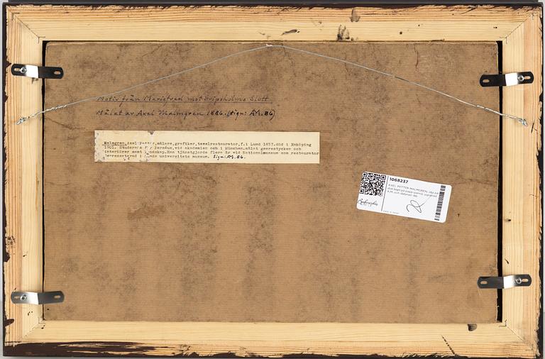 AXEL PETTER MALMGREN, oil on canvas laid down on paper-panel, signed A.M. and dated -86.