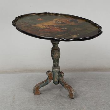A Swedish mid 18th century tilt top table.