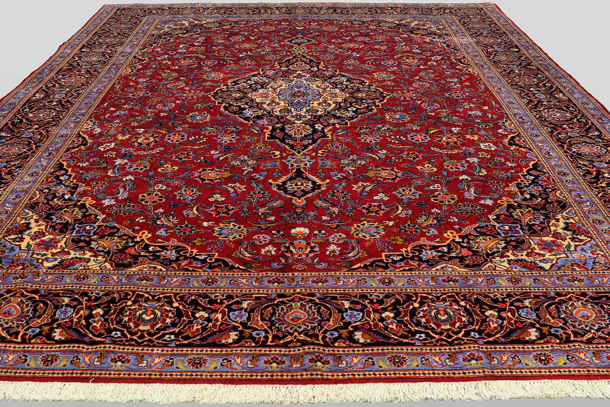 A Keshan carpet, 464 x 361 cm.