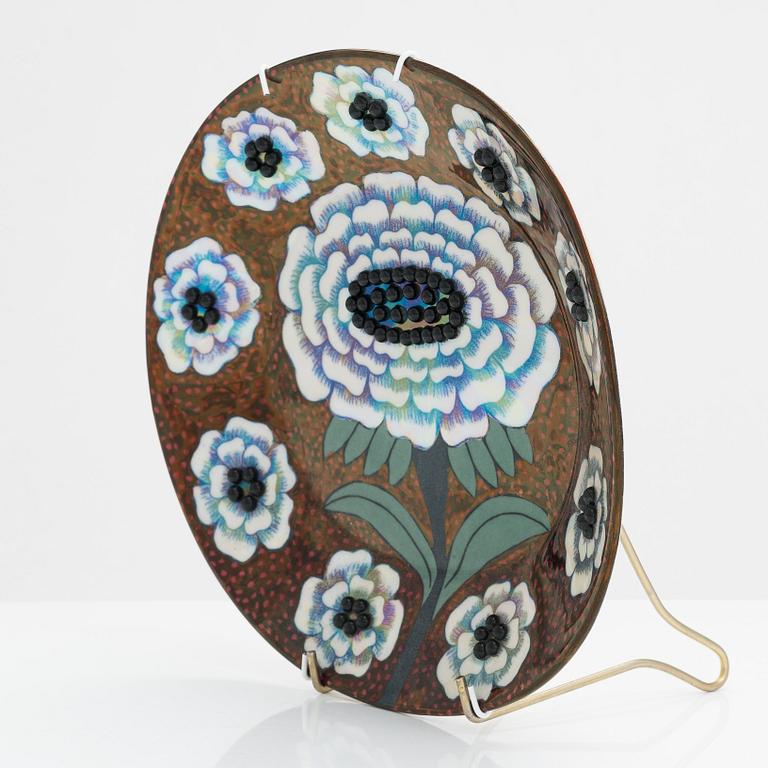 Birger Kaipiainen, fat, "Fiori", keramik, "Birger Kaipiainen, Arabia art made in Finland 1983", numrerad 52/2000.