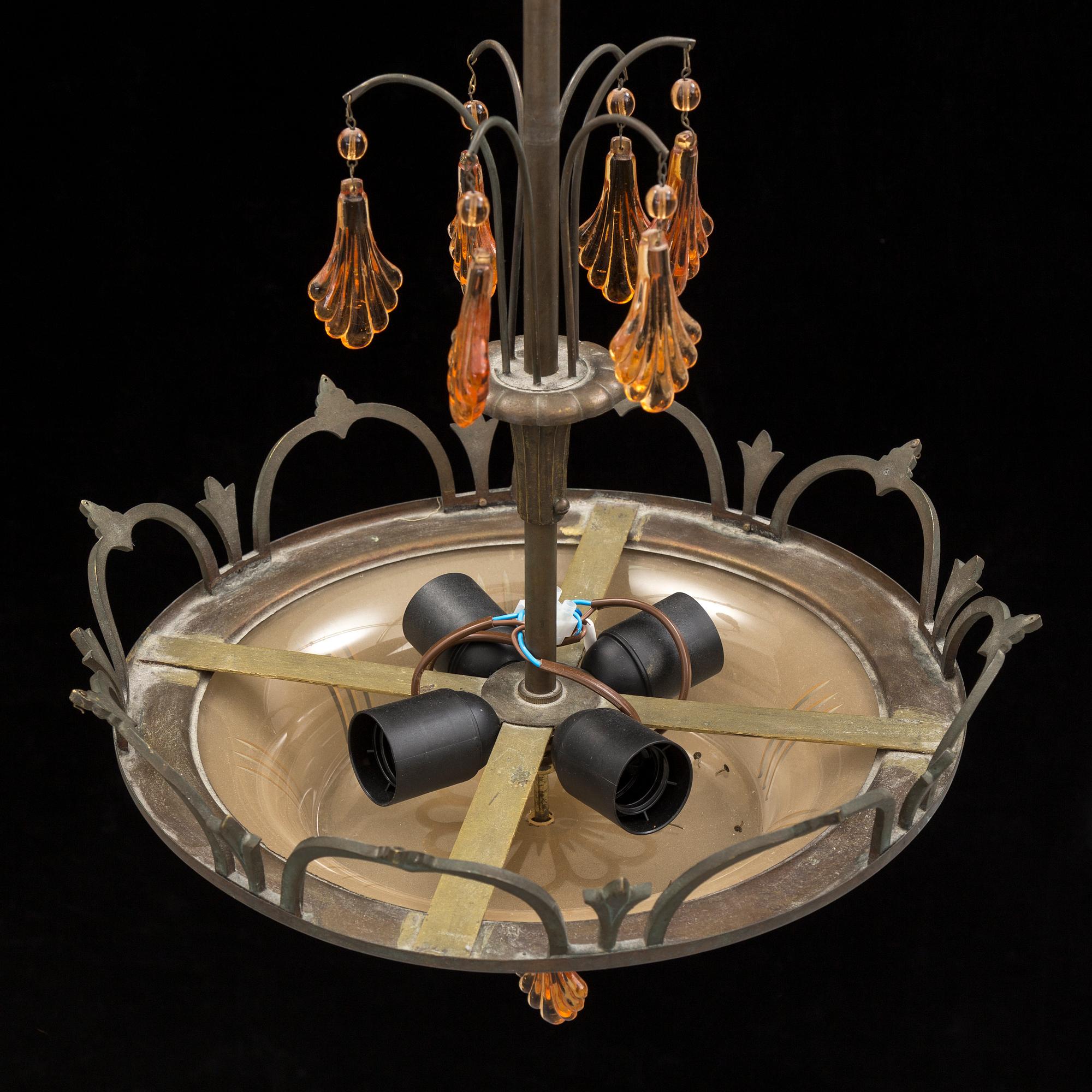 A 1920s ceiling light.