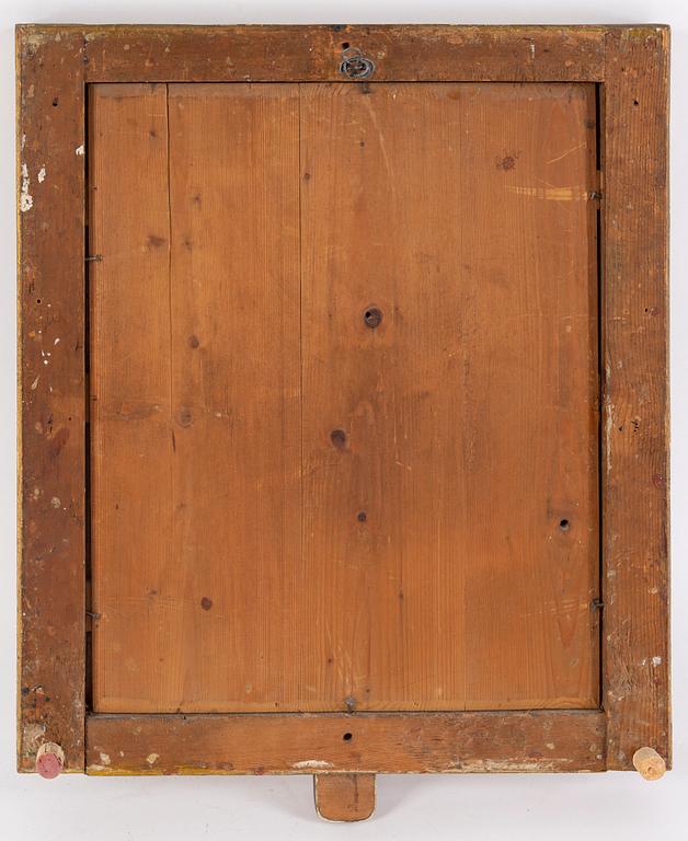 A Gustavian 2-light girandole mirror, late 18th century.