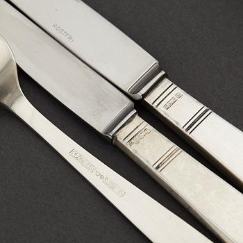 JACOB ÄNGMAN, a silver cutlery 'Rosenholm', GAB, some Stockholm 1968.