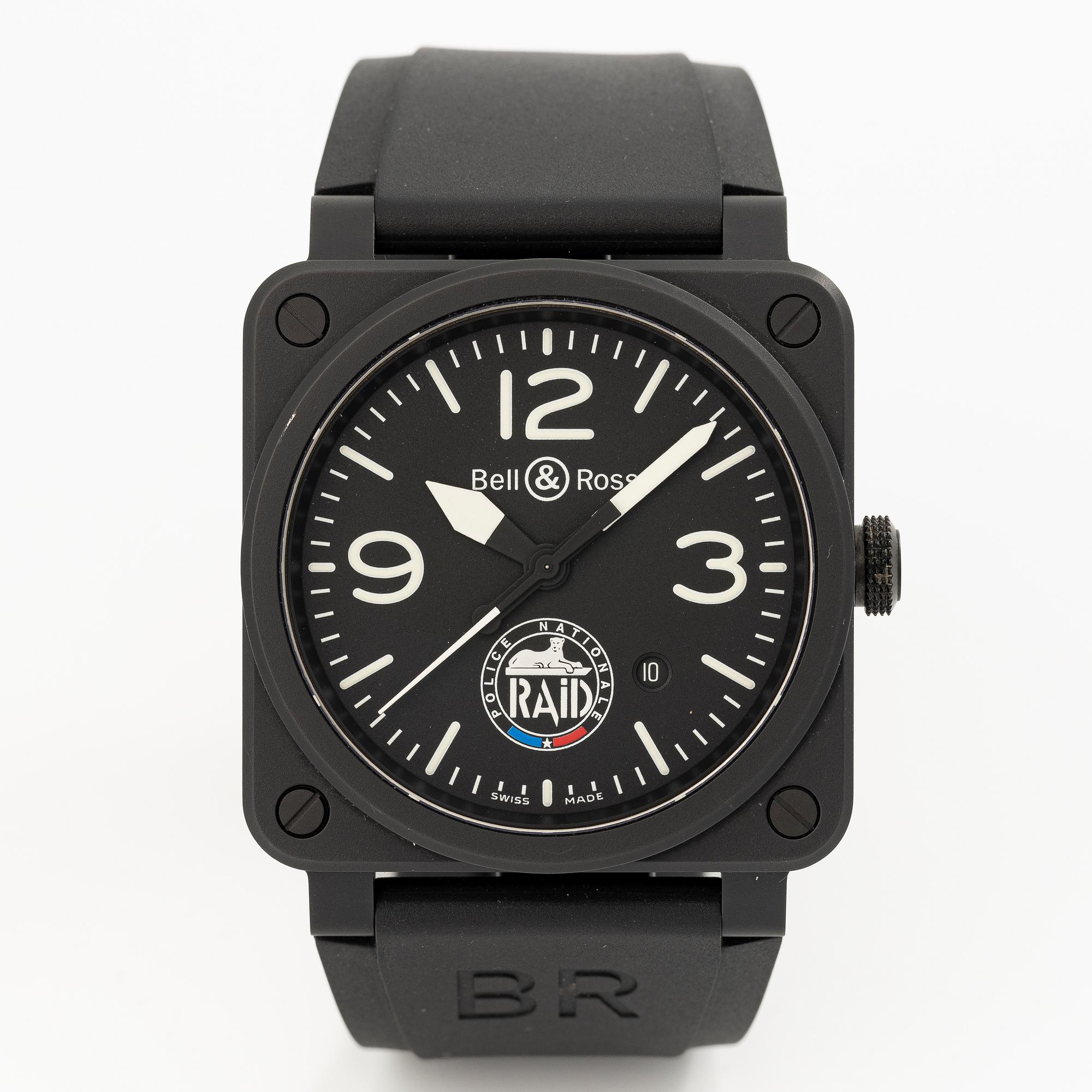 Bell & Ross, BR03-92, "RAID", "Limited Edition", armbandsur, 42 mm.