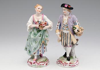 147. TWO FIGURINES.