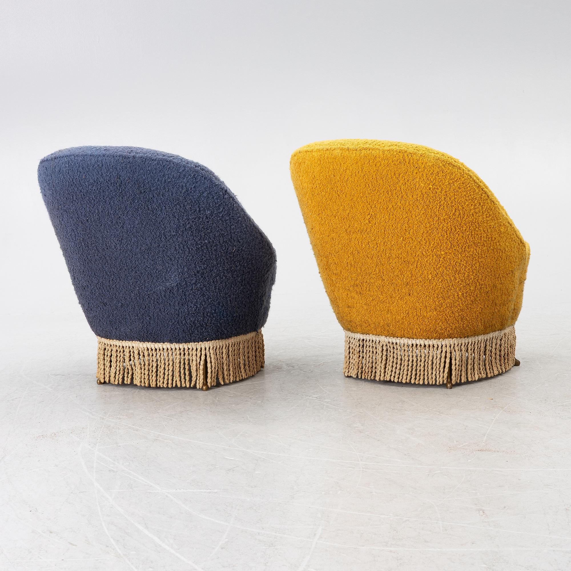 Armchairs, a pair, Casa E Giardino, Italy, second half of the 20th century.