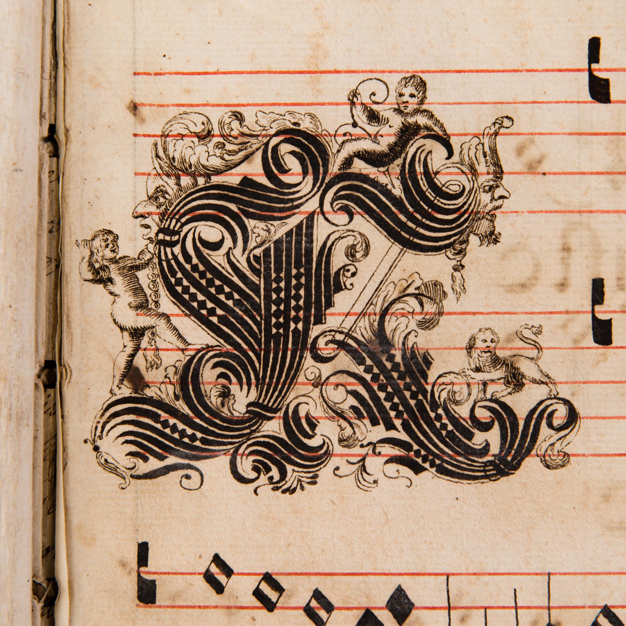 KÄSIKIRJOITUS, pergamenttia, n. 1400-luku.