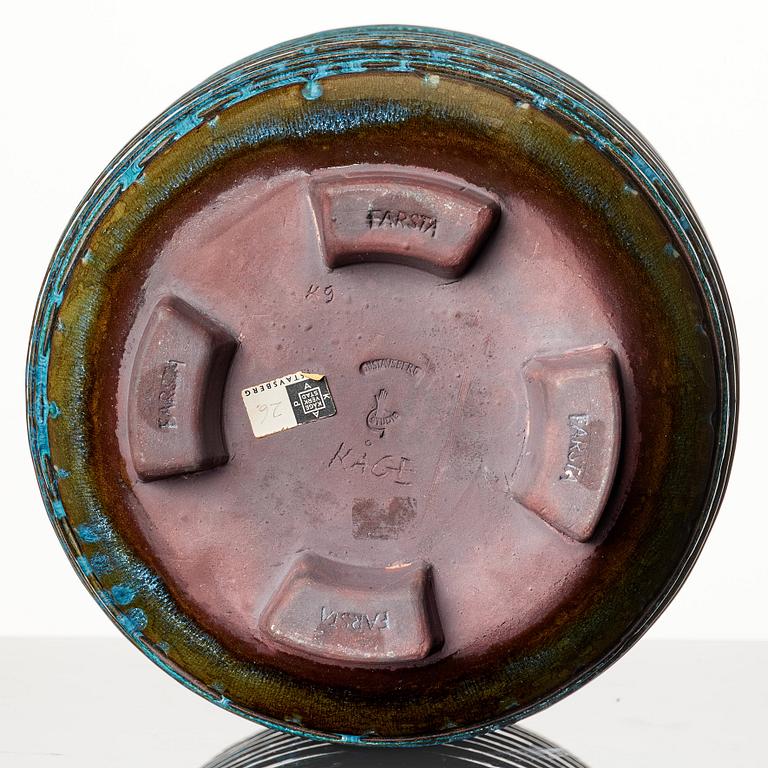 Wilhelm Kåge, a large 'Farsta' stoneware urn with cover, Gustavsberg studio, Sweden 1960.