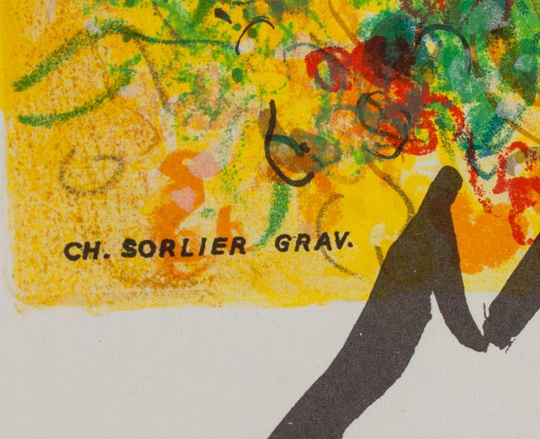 MARC CHAGALL, affisch, Sorlier 1974.