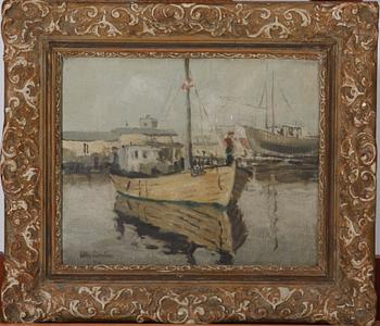 KUMLIN, ACKE. Olja på duk. Sign.