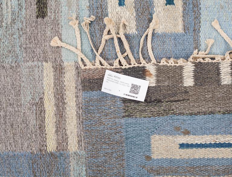 MATTA, rölakan, 1900-talets mitt/andra hälft. Ca 252 x 158 cm.