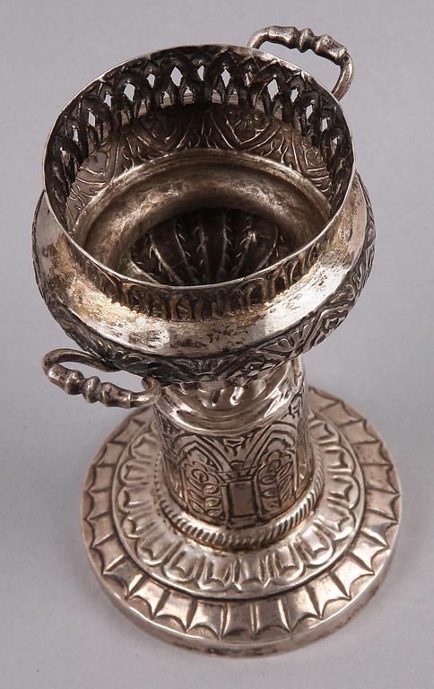 RÖKELSEKAR, silver, orientaliskt, 1900-tal.