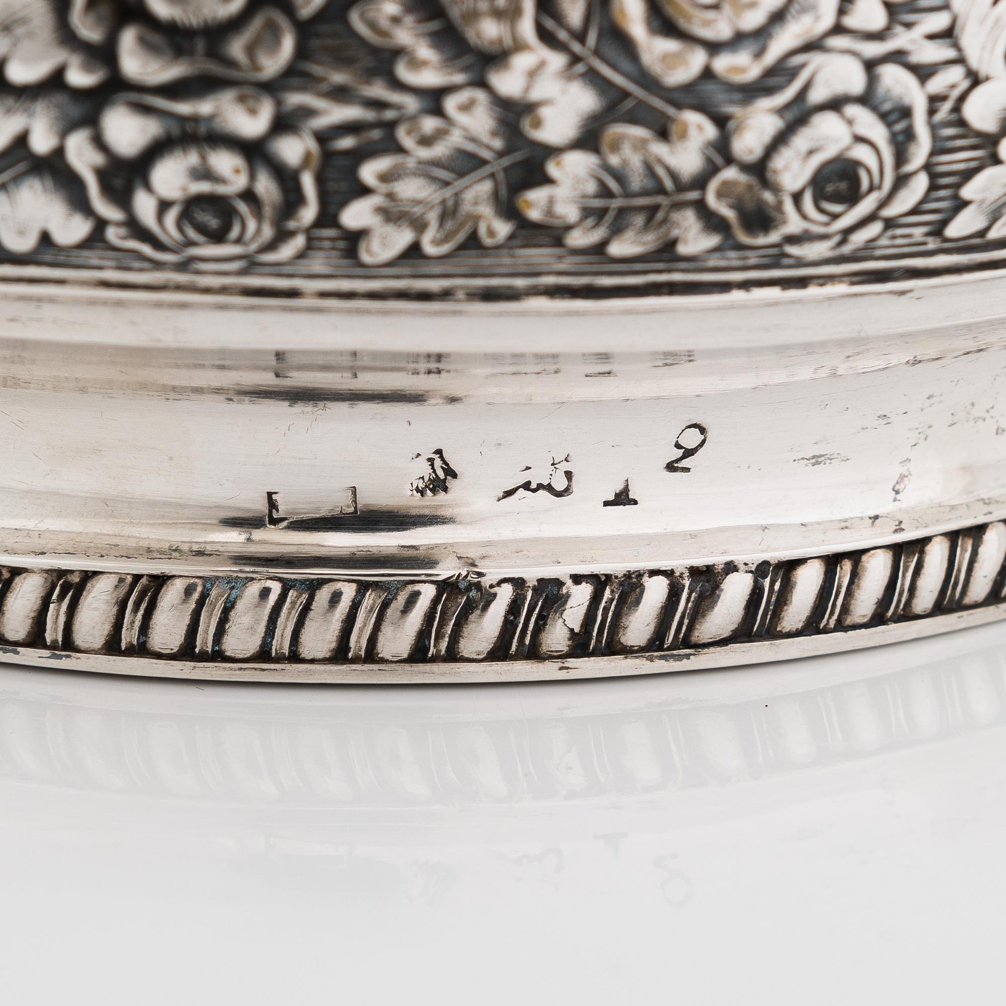Henrik Johan Törnroth, sockerskål, silver, Åbo 1842.