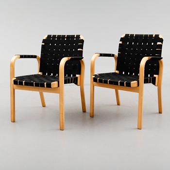 KARMSTOLAR, 1 par, modell 45, Alvar Aalto, 1900-talets andra hälft.