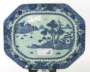 UPPLÄGGNINGSFAT, porslin, Kina, 1800-tal.