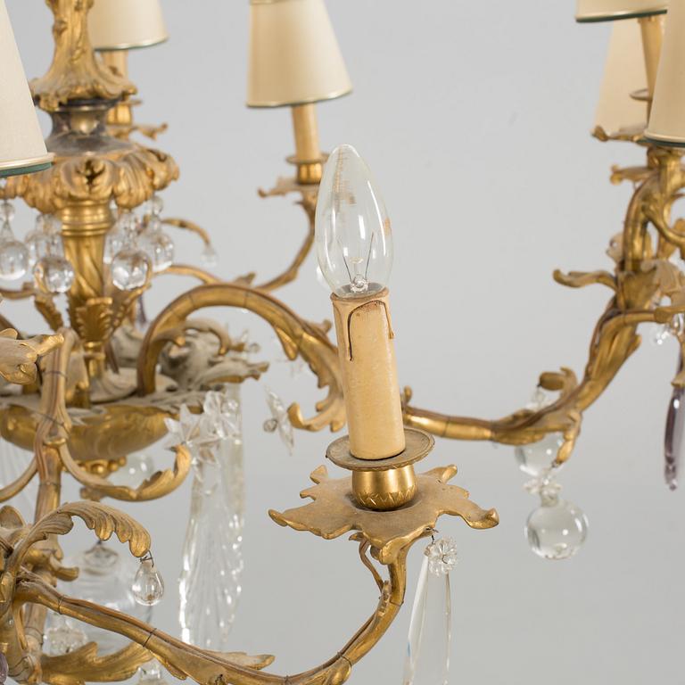 A CHANDELIER, late 19th century.