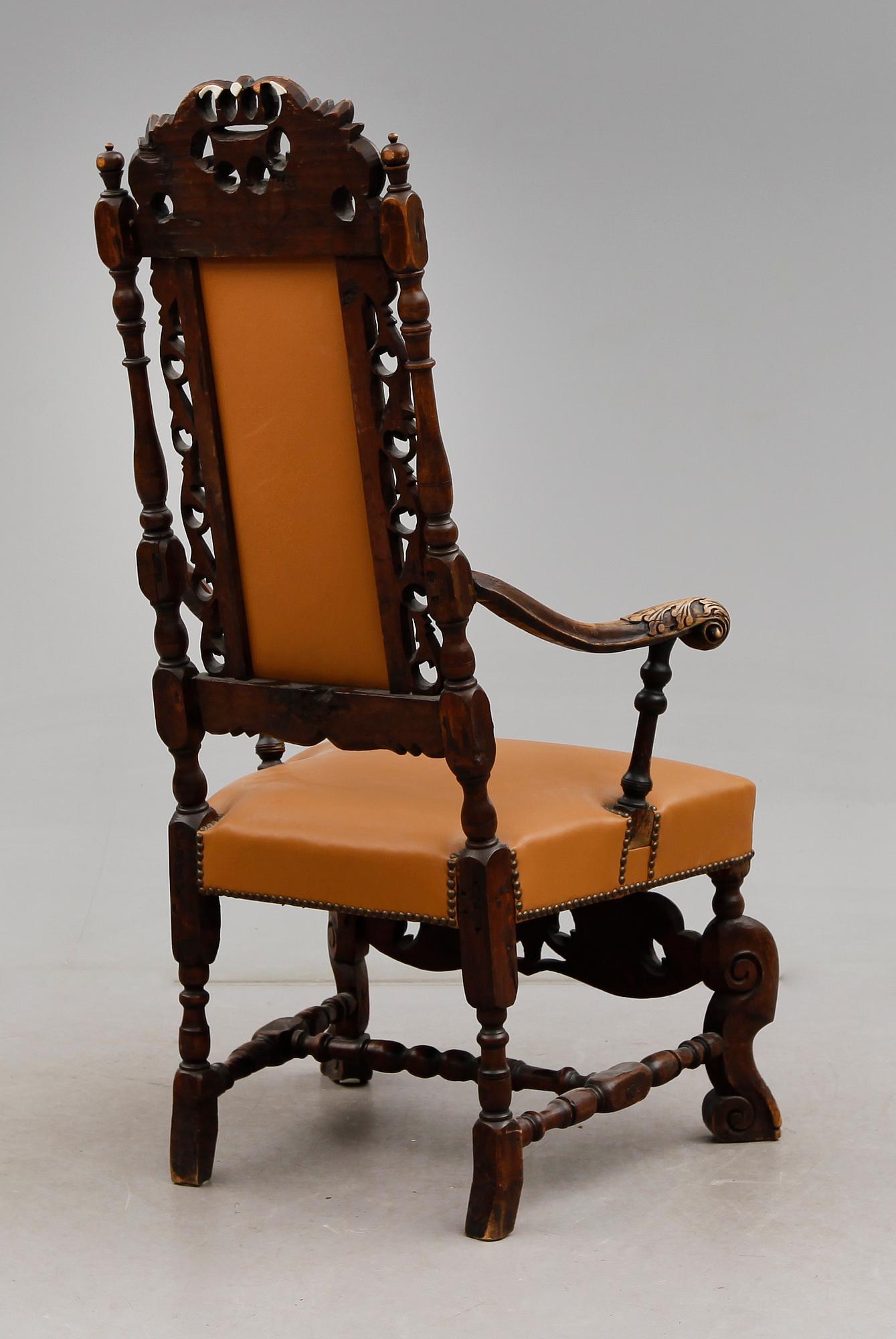 KARMSTOL, barock, 1700-tal.