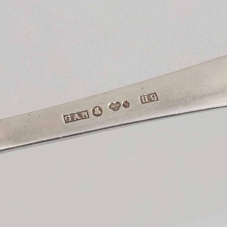 Jacob Ängman, bestickservis, 113 delar, silver, "Rosenholm", GAB Stockholm och Eskilstuna, bl a 1968.