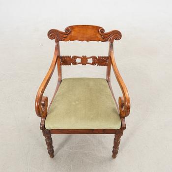 Karmstol senempire 1800-talets mitt.