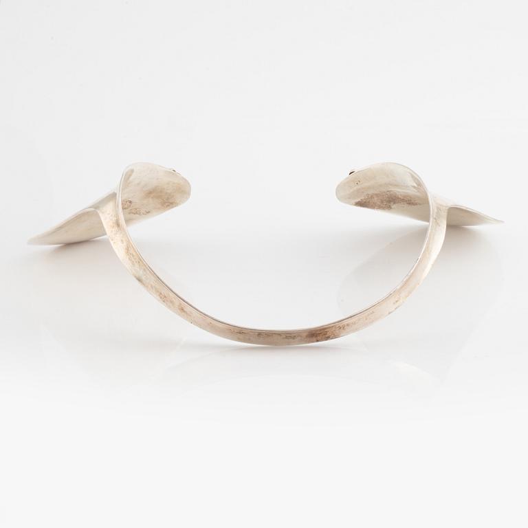 Anna-Stina Åberg, collier/halskrage, sterlingsilver, 1980-tal.