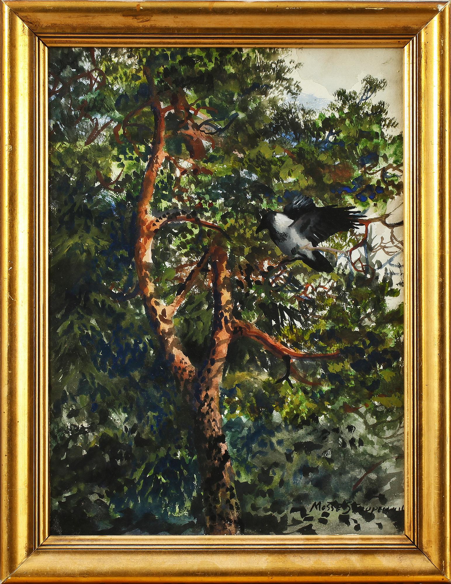 MOSSE STOOPENDAAL, akvarell, sign.