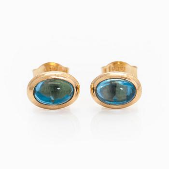 Efva Attling, Korvakorut, "Love Bead", 18K kultaa ja topaasit.