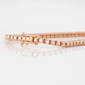 ARMBAND, sk tennisarmband, med briljantslipade diamanter, ca 0.90 ct.