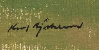 RICHARD BJÖRKLUND, a signed oil on canvas.